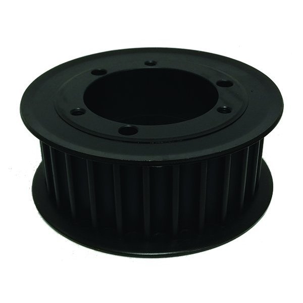 QD29-14M-40, Timing Pulley, Cast Iron, Black Oxide,